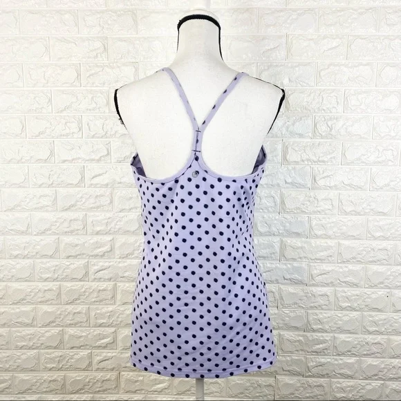 Lululemon Power Y Tank Black Grey Dots - Picture 5 of 6